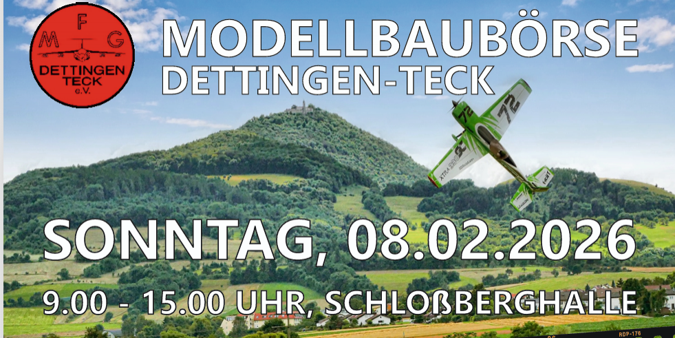Modellbaubörse 2026 Dettingen unter Teck, 08. Februar 2026