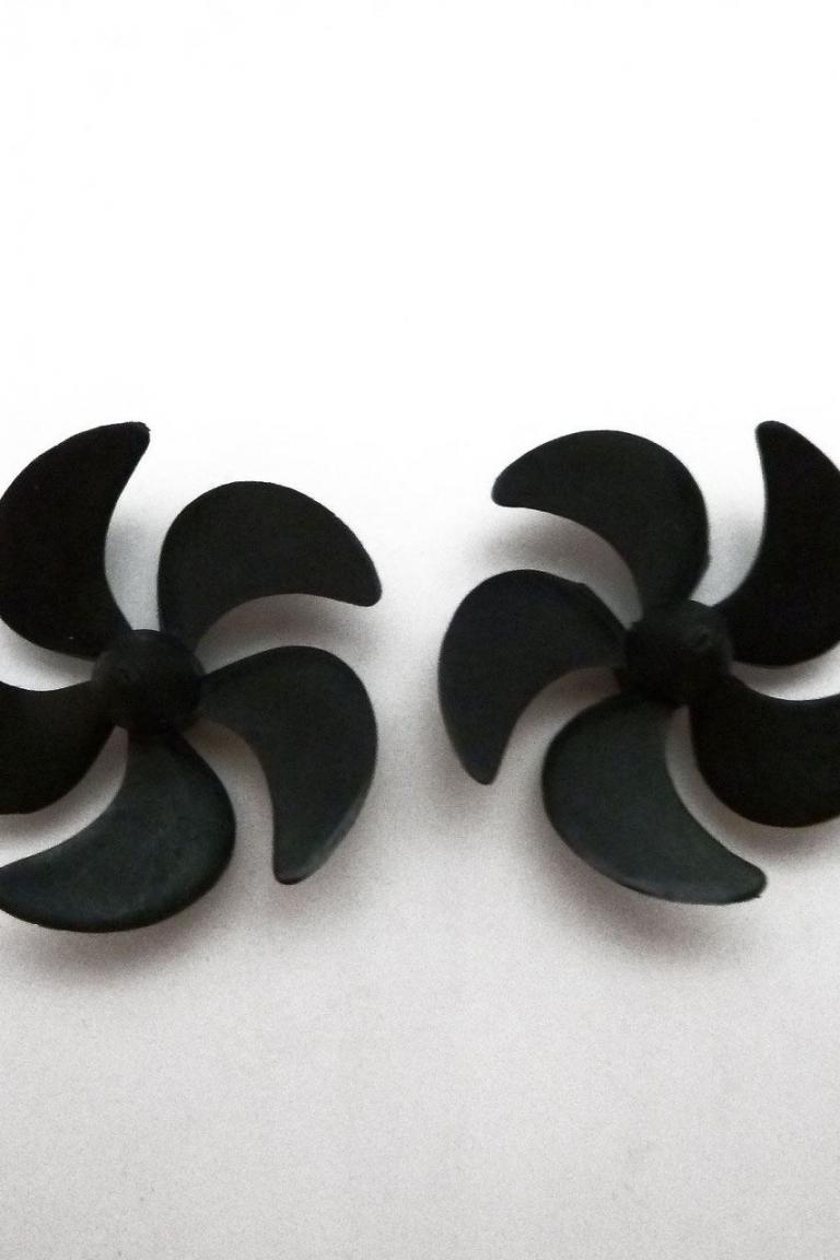  2298-Serie 5-Blatt Carbon-Schiffsschraube schwarz